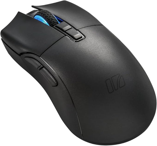 iRocks M31R Wireless Gaming Mouse, Triple Mode 2.4G/ Bluetooth/USB-C Detachable Cable Gaming Mouse, Kailh GM8.0 Mouse Switches, Advanced PixArt PAW3395 Optical Sensor, Up to 26,000 DPI - Black-DeskLoop Office