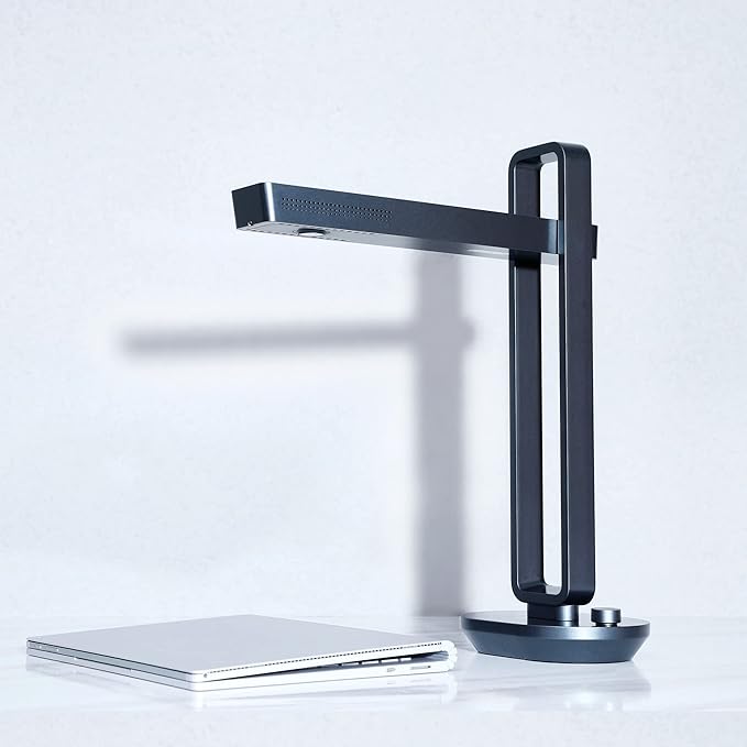 CZUR Aura Pro Portable Book Scanner, A3 Document Scanner, Auto-Flatten & Fingerprint Removal Technologies, Multi-Language OCR, 90° Foldable, for Mac & Windows-DeskLoop Office