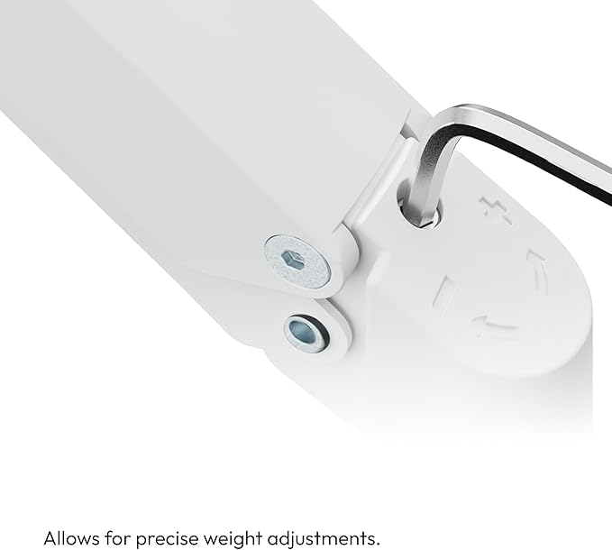 Pixio PS2S Titan White Ultrawide Mega Heavy-Duty Premium Single Monitor Arm Stand fits up to 57 inch Monitors Holds up to 59.4lbs VESA Compatible Integrated Cable Management-DeskLoop Office