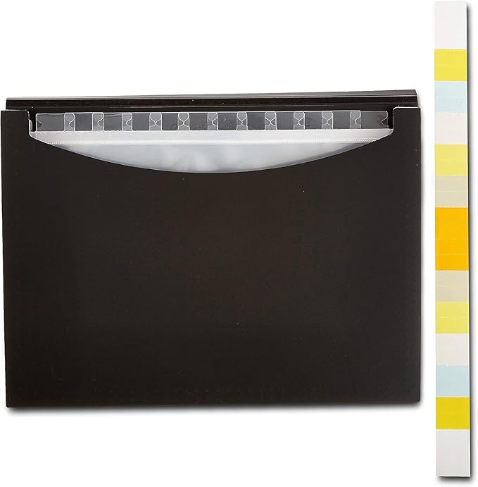 Amazon Basics Expanding Organizer File Folder, Letter Size - Black, 1-Pack-DeskLoop Office