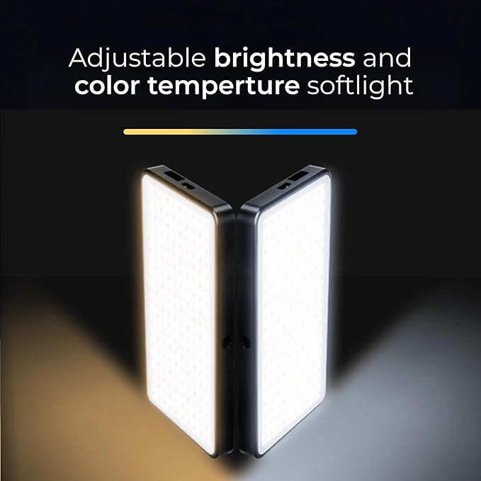 Pro 4K HD Webcam Camera Pro and Light Panel Bundle with Eye Contact, Noise Cancelling Mic-DeskLoop Office