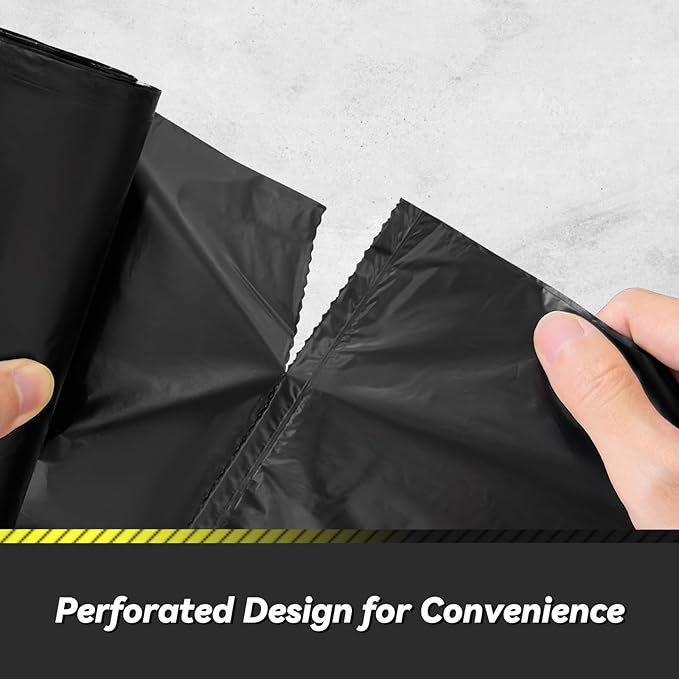 100 Count 17 Micron Extra Heavy Duty 4 Gallon Trash Bags, Sturdy & Tear-Resistant Small Trash Bags for Bathroom & Kitchen-DeskLoop Office