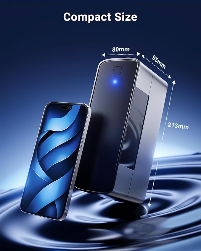 Bluetooth Thermal Shipping Label Printer 4x6, Wireless Shipping Label Printer for Small Business, Desktop Label Printers for Shipping Packages, Compatible with Amazon, Ebay, Shopify, Etsy, USPS-DeskLoop Office