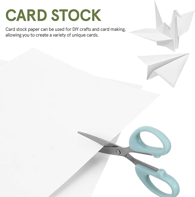 50 Sheets White Cardstock Paper 8.5 X 11 Inch, 180g a4 Printer Paper for Diy Crafts, Scrapbooking, Invitations, Decorations-DeskLoop Office