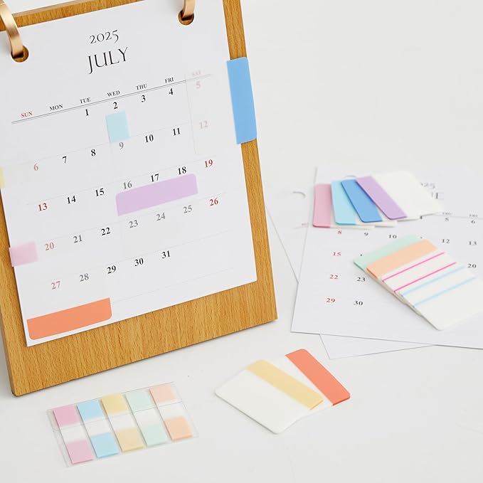 Sticky Index Tabs Book Page - 500Pcs 2 Inch Writable Colored Pages Markers, Repositionable File Tab Flags Labels Self Adhesive Reading Divider Sticker for Books, Binders, Notebook Files Folders,Pastel-DeskLoop Office