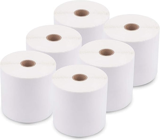 enKo (6 Rolls, 2,700 Labels) 4 x 6 Direct Thermal Address & Shipping Labels Compatible for Zebra 2844 ZP-450 ZP-500 ZP-505, Rollo, Eltron, Neatoscan-DeskLoop Office