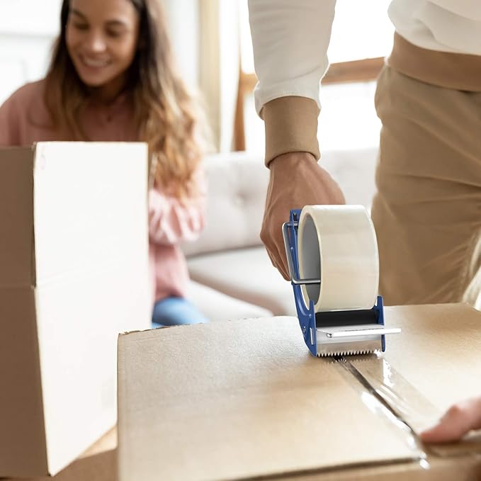 Fast Reload 2 Inch Tape Gun Dispenser Packing Packaging Sealing Cutter Blue-DeskLoop Office