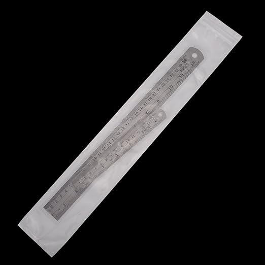 Eboot Stainless 2 Pack Steel Ruler 6 Inch and 12 Inch Metal Rule Kit with Conversion Table-DeskLoop Office