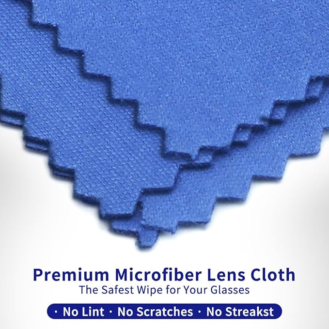 20 Pack Microfiber Glasses Cleaning Cloths - Glasses Wipes Ultra Soft & Reusable Eyeglass Lens Cleaner for Eyeglasses, Cameras, Phones-DeskLoop Office