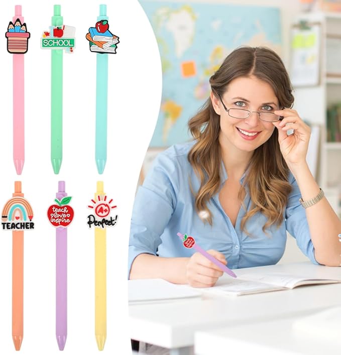 Teacher Gifts,Teacher Pens,Appreciation Gifts for Science Dance Prek Teachers,Halloween Thanksgiving Christmas Funny Pens for Teachers Retirement,End of Year Present-DeskLoop Office