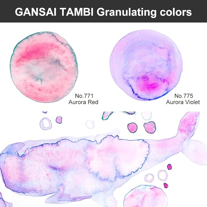 Kuretake Zig illustration watercolor Set, 3 Gansai Tambi, Fineliner and Waterbrush pen, for Inktober, Manga, Drawing, Calligraphy, Professional, Artist, Made in Japan (IKTB-25/7V)-DeskLoop Office