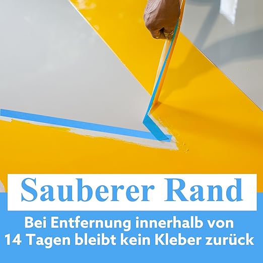 4 Rolls Painters Tape Blue Painters Tape 2 Inch Wide, Multi-Surface Masking Tape Bulk, 1.89 in x 220 Yd Total Blue Tape for Wall Painting Home Improvement DIY Crafts-DeskLoop Office