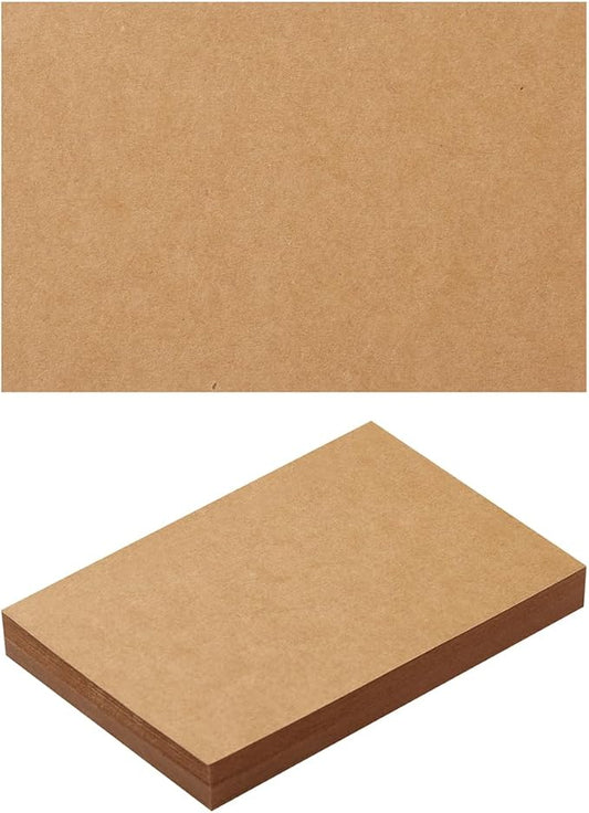50 Sheets Blank Cardstock Paper 250 GSM Thick Heavy Cards Stock for DIY Art Projects, Card Making, Postcards, Greeting Cards, Birthday Party, Wedding Invitation (Brown, 3x5 inches)-DeskLoop Office