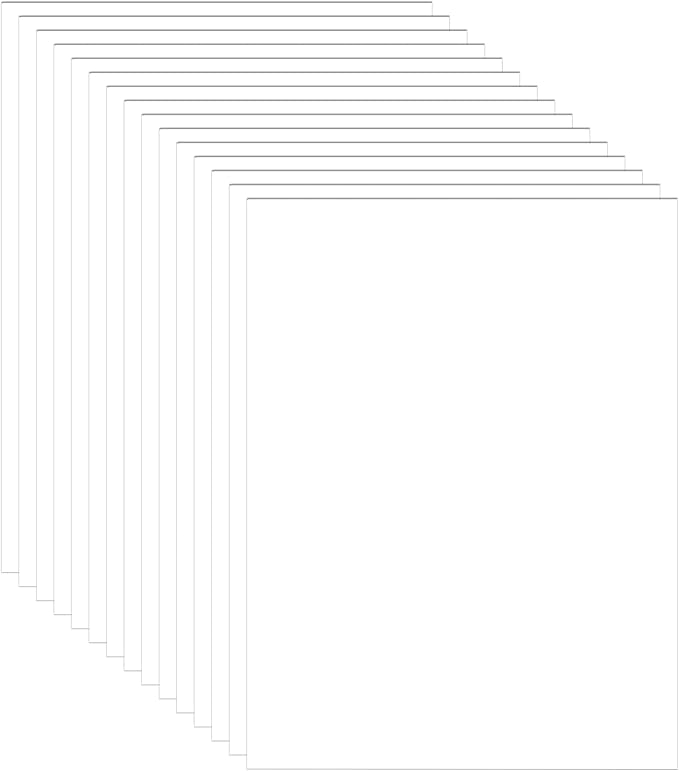 40 Sheets Bright White Cardstock 8.5 x 11 Printer Paper, 75lb Thick Craft Paper Card Stock for Wedding Invitations, Memus, DIY Making Cards, Business Cards, Menus, Birthday-DeskLoop Office