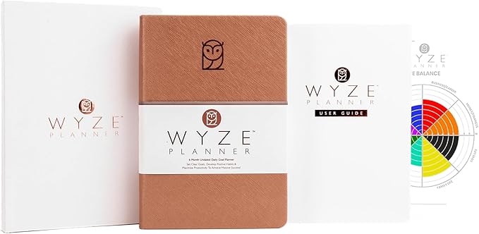 Undated Daily Planner – 6-Month A5 Productivity Organizer with Full Page Per Day, Hourly Schedule, Goal Setting, Habit Tracker, Weekly & Monthly Pages – Hardcover Time Management Notebook (Rose Gold)-DeskLoop Office