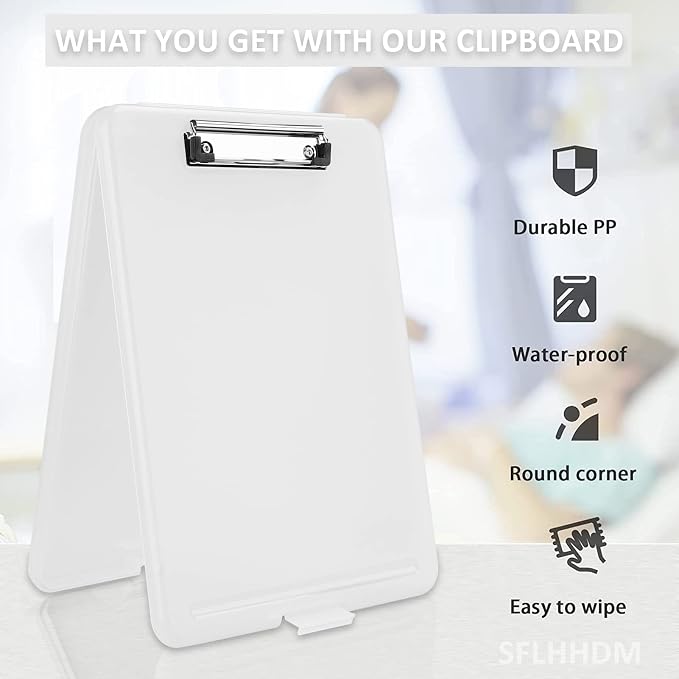 Clipboard with Storage, Storage Clipboard with Clip, Clipboards Foldable - Image 7