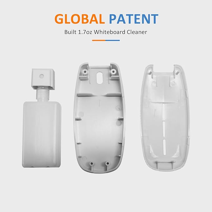 Dry Erase Markers for Black Glass Board, 2-in-1 Magnetic Chalkboard Spray Eraser & Washable Reversible Dual Tip Liquid Chalks - Bullet & Fine Point for Window Acrylic Refrigerator-DeskLoop Office