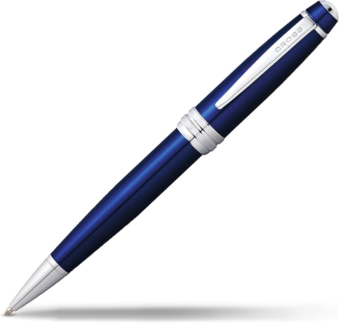 Cross Bailey Refillable Ballpoint Pen Presented in a Premium Gift Box - Medium Point, Black Ink, Blue-DeskLoop Office