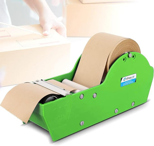 Water-Activated Tape Dispenser, Manual Kraft Gum Tape Dispenser, Width Adjustable 1.18-3.15", Light Weight & Portable Packing Tape Dispenser Set, Green-DeskLoop Office