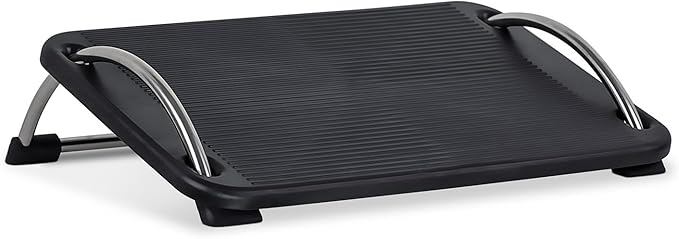 Mount-It! Tilting Footrest Under Desk | Ergonomic Office Foot Rest Adjustable | Computer Desk Foot Support | Large Platform Elevated Office Footrest-DeskLoop Office