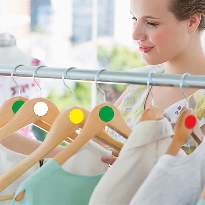 1200 Pieces 0.75 Inch Round Color Coding Label Garage Sale Stickers Blank Yard Price Permanent Adhesive Dots Stickers,Easily Writable with Perforation Line (Green) circle-green2
