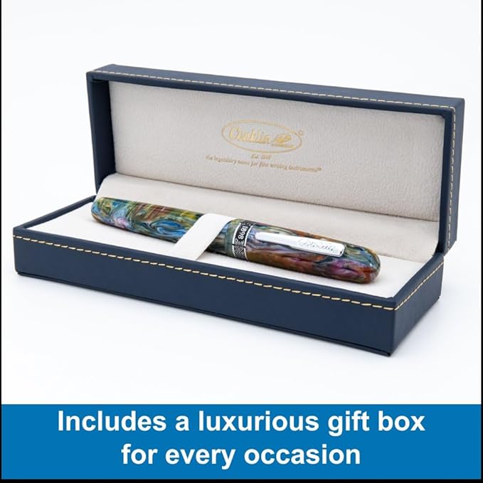 Conklin 1898 Fountain Pen, Misto Green - Flex Nib | Luxury Writing Instrument with Unique Resin Blend | JoWo Stainless Steel Nib Made in Germany | Ideal for Pen Enthusiasts-DeskLoop Office