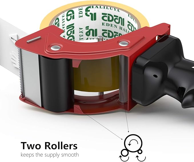 Fast Reload 2 Inch Tape Gun Dispenser Packing Packaging Sealing Cutter TG01 (Red)-DeskLoop Office