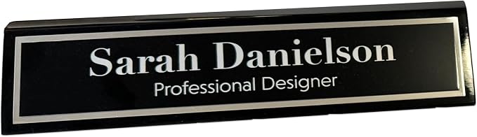 Custom Desk Wedge Name Plate - Image 5