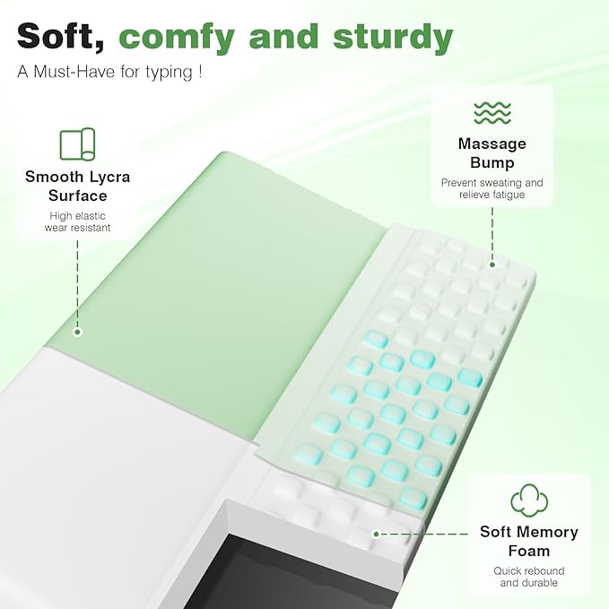 Ospelelf Keyboard Wrist Rest Comfortable Ergonomic Keyboard Stand Riser Holder Pad for Office Home-DeskLoop Office