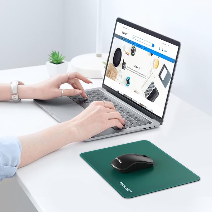 TECKNET Mouse Pad with Anti-fray Stitchin, Waterproof Surface & Non-Slip Rubber - Image 7