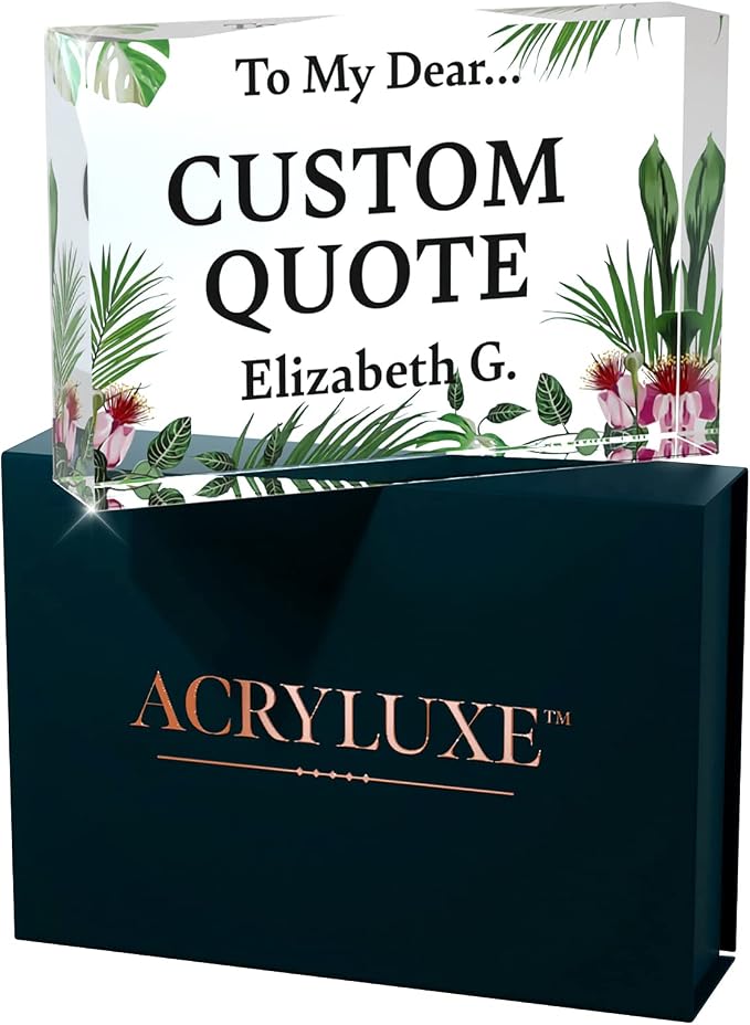 Personalized Gifts, Custom Quote Block Letter Board, Crystal-Clear Acrylic - Image 9