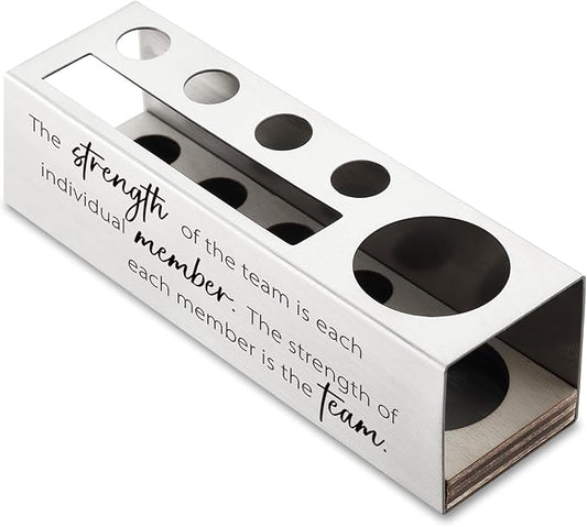 Team Gifts for Coworkers, Team Building Gifts for Employees, Co Worker, Stainless Steel Pen Pencil Holders WCC56-DeskLoop Office