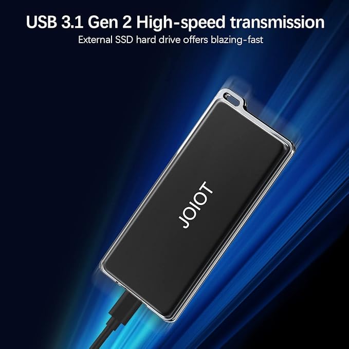 500G Portable External SSD USB 3.1 Type C Flash Drive External Solid State Drive Portable SSD Type A to C Cable for PC/Laptop/Mac/Android/Linux-DeskLoop Office
