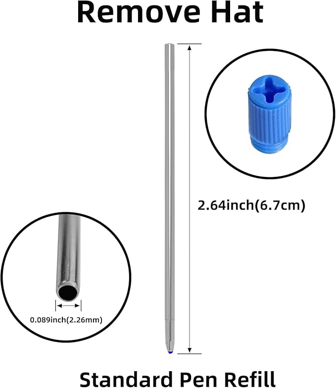YOUMI 멀티컬러 펜 4 in 1 다기능 펜, 금속 케이스 0.5mm 샤프 레드 볼펜, 블루 볼펜 및 블랙 볼펜, 저널링용 선물 (블루)-DeskLoop Office