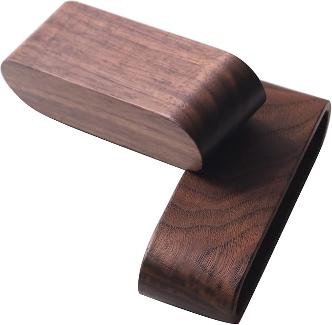 muso wood Business Card Holder for Desk Wooden Display Business Card Stand for Office Tabletop 4 Pack (Walnut)-DeskLoop Office