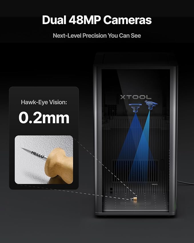 xTool F2 Ultra Single 60W MOPA Fiber Laser Engraver, 100+ Color Metal Engraving, Dual 48MP Cameras, Auto Streamline, 15,000mm/s Ultra-Fast, AI Powered 3D Laser Engraving Machine-DeskLoop Office