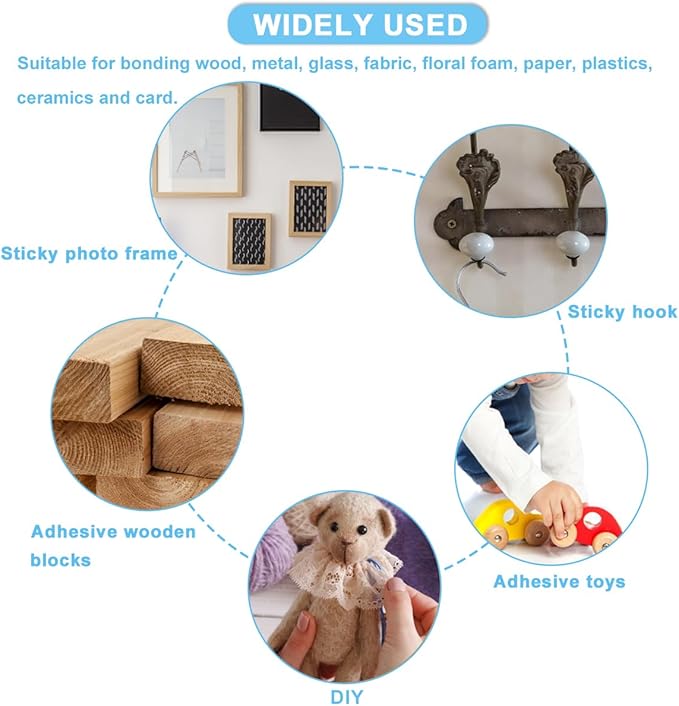 30 Pack Clear Hot Glue Sticks 0.43x8 Inches, Extra Long Strong Adhesive Glue Gun Sticks, Fast Drying, Ideal for DIY Crafts, Arts, Wood, Fabric, Repairs, and Home Projects-DeskLoop Office