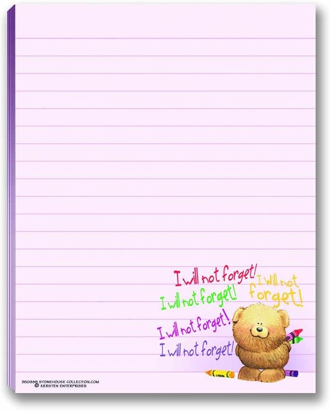 Cute Notepads - 4 Assorted Pads - Sweet, Feel Good Notepads - Great Gift Idea, 50 Sheets Each-DeskLoop Office