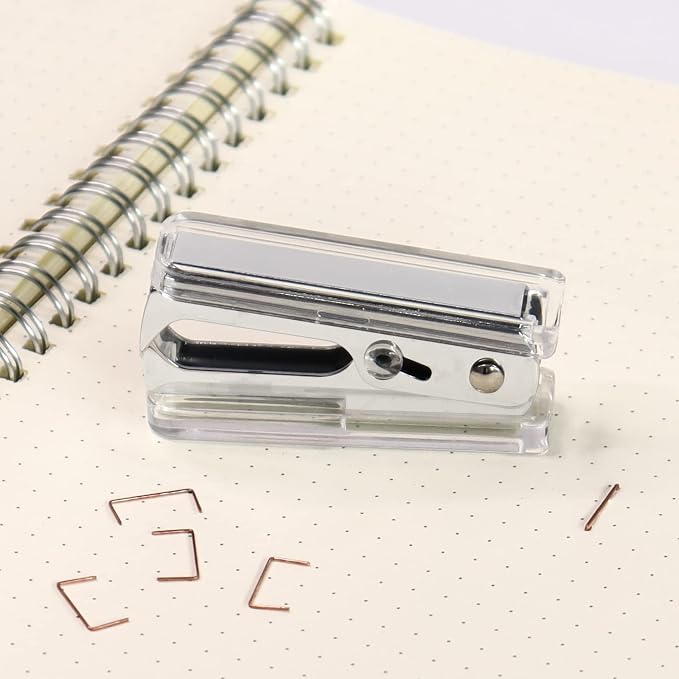 Staples Remover Tool Acrylic Clear Silver Staple Remover Kawaii - Image 9