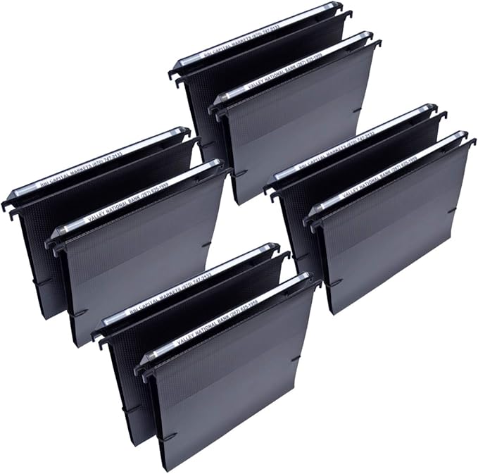 Ultimate Office MagniFile Extra-Capacity Hanging File Folders, 1/2" Box-Bottom, Letter Size, Feature A Wrap- Around Bungee Security Cord (Set of 8)-DeskLoop Office
