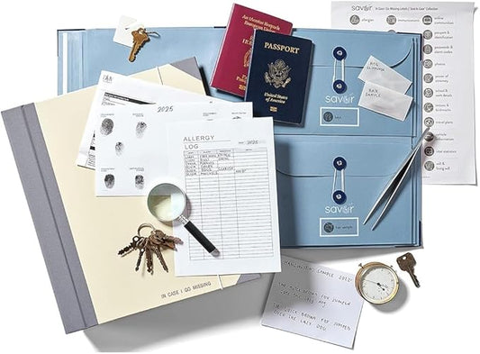 Savor | 2025 Edition in Case Go Missing™ Binder | Viral TikTok Folio for True-Crime Fans to Record Personal Info, Estate Planning & Emergency Preparation-DeskLoop Office