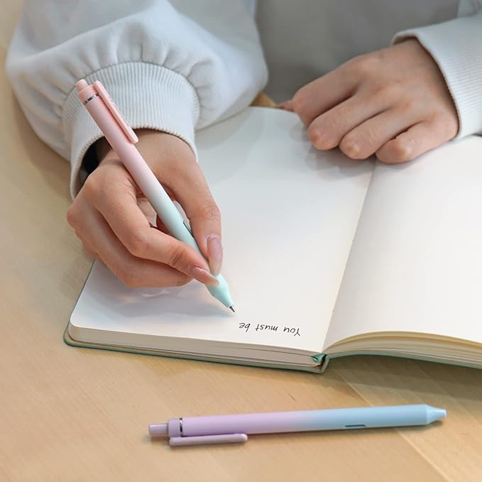 WRITECH Gel Pens Fine Point: 0.5mm Black Ink Retractable 4ct Smooth Writing No - Image 8