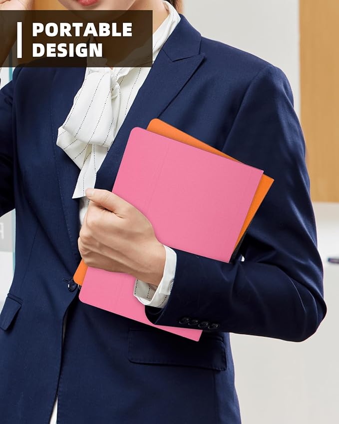 Small Dry Erase Board with Stand for Desk, Portable Reusable Desktop Notepad, 9.5 * 5.9in Memo White Board,Office Home Supplies Desk Accessories MH770 (Rose)