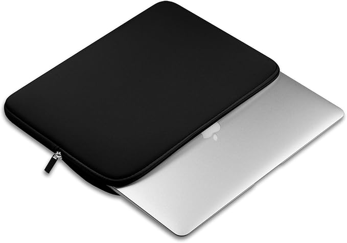 11-11.6 Inch Laptop Sleeve Case Soft Zipper Cover Carrying Bag Compatible 11.6" MacBook Air for Notebook Tablet Ultrabook Chromebook of Dell HP ThinkPad Lenovo Asus Acer Samsung (Black)