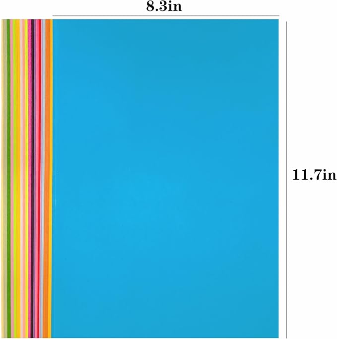 200 Sheets 20 Colors Colored Paper A4 Printer Paper Copy Stationery Multipurpose Colored Card Stock Printer Origami for Christmas DIY Kids Art Craft-DeskLoop Office