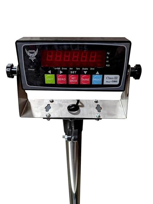 Stainless Steel Bench Scale, Commercial Digital Weighing Scale/Postal Scale/Shipping Scale, 800×0.05lb Capacity (18"x 24")-DeskLoop Office