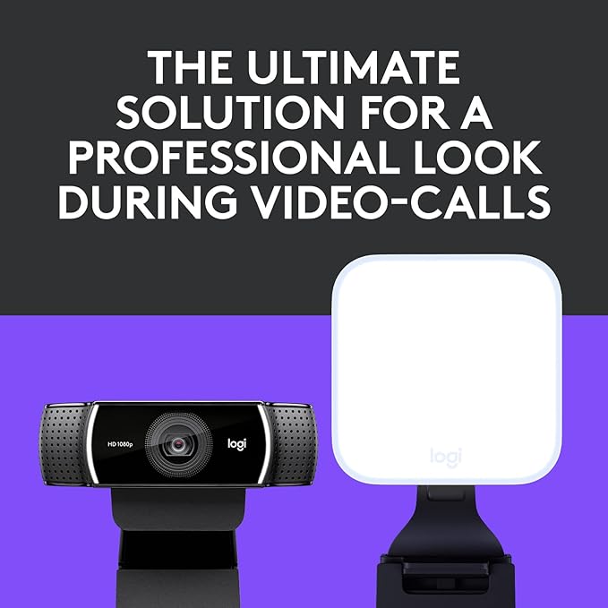Logitech C922x Pro + Logitech for Creators Litra Glow - The Ultimate Solution for a Professional Look During Video-Calls-DeskLoop Office