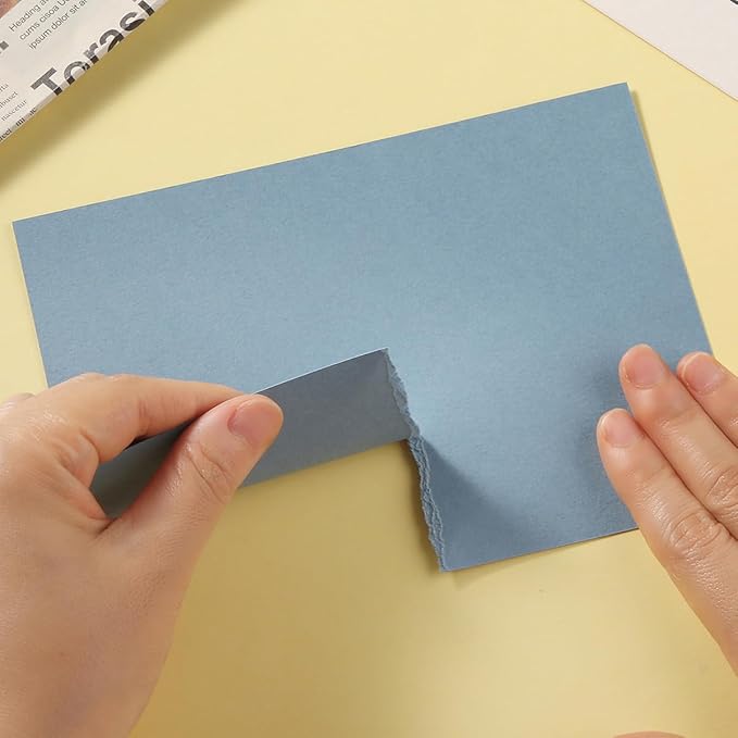 50 Sheets Blank Cardstock Paper 250 GSM Thick Heavy Cards Stock for DIY Art Projects, Card Making, Postcards, Greeting Cards, Birthday Party, Wedding Invitations (Dusty-Blue, 5x7 inches)-DeskLoop Office