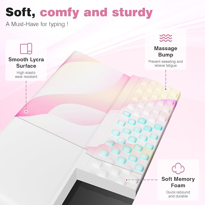 Ospelelf Keyboard Wrist Rest Comfortable Ergonomic Keyboard Stand Riser Holder Pad for Office Home-DeskLoop Office