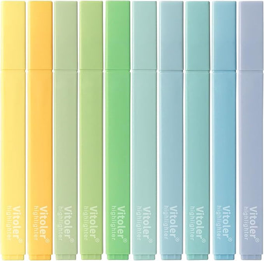 Highlighters,10Pcs Bible Highlighters,Chisel Tip Office Accessories for Journaling Planner Notes School Supplies-DeskLoop Office